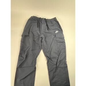Nike Sportswear Woven Utility Cargo Pants Men's Size Large Black DD5207-010